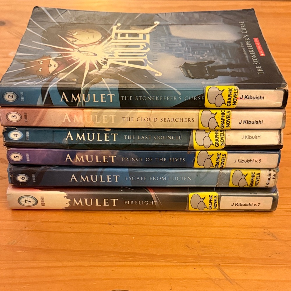 Amulet Graphic Novel Series Set (books 2-7)